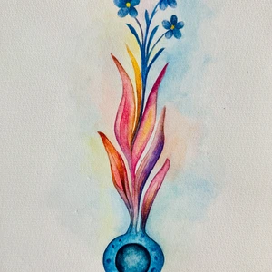 Immunity Blossom - immune cell becoming a flower